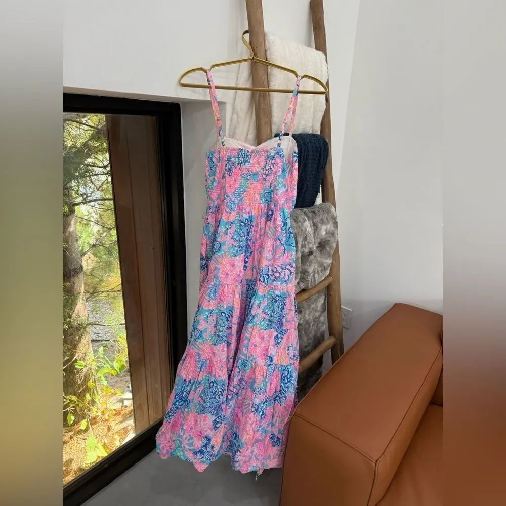 Lilly Pulitzer EDITH MIDI DRESS FITS S-M - Picture 6 of 8